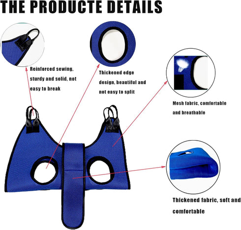 Dog Grooming Hammock, Pet Grooming Sling Holder Dog Hammock Dog Hanging Harness with Nail Clippers Nail File Pet Comb Dog Nail Trimming Hammock Do...
