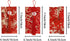 3 pcs Embroidered Red Envelopes, UNIIDECO Chinese Lunar New Year Lai Si Envelope Honhbao, Angpao Gift Wrap Bags Red Lucky Money Pockets for Spring...