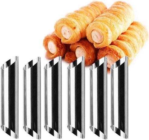 Stainless Steel Cream Horn Molds - 21 Pcs Cannoli Form Tubes & Conical Mold...