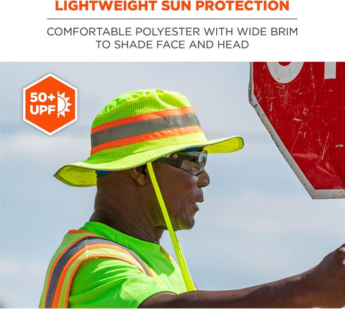 Ergodyne unisex adult Hi-vis Ranger Sun Hat, Lime, Large-X-Large US...