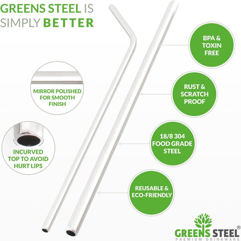 Stainless Steel Straws (Tall)...