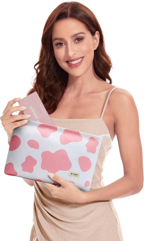 WLLWOO WLLWOO 2pcs Travel Make Up Bags-Cosmetic Bag Nylon Waterproof Large Wide Zipper Coin Purse Travel Toiletry Small Makeup Pouch For Women...