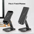 Cell Phone Stand for Desk Adjustable Portable Foldable Phone Holder Cradle Dock, Compatible with iPhone 15 14 13 Pro Max Mini, 12 11 XR X 8 7 6 Pl...