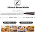 imarku Bread Knife, German High Carbon Stainless Steel Professional Grade Bread Slicing Knife, 10-Inch Serrated Edge Cake Knife, Bread Cutter for ...