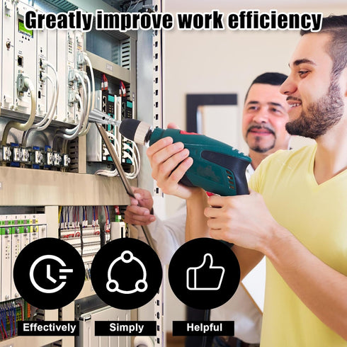 2pcs Wire Twisting Tool, Wire Stripping Tool 6mm Hex Shank Cable Wire Stripper and Twister Wire Connector Socket for Power Drill Cable Quick Strip...