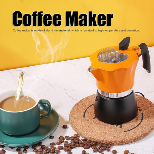 Aluminum Coffee Maker 150ML, Cuban Coffee Maker, Italian Coffee Maker, Stovetop Coffee Maker Moka Pot for Classic Italian and Cuban Cafe Brewing, ...