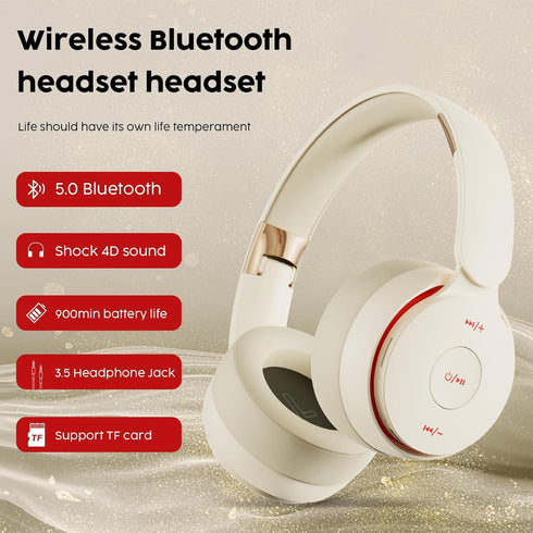 Wireless Bluetooth Headphones Over Ear?Hi-Fi Stereo Wireless Headphones Foldable/Wired/Wireless with microphone/TF?Available forTravel/Adult/Kids,...
