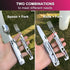 6-in-1 Detachable Camping Utensils Flatware Set - Multi-Function Travel Pocket Cutlery Folding Spoon, Fork, Knife, Wine Bottle Opener Can Opener P...