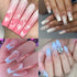 8 Pcs French Tip Manicure Edge Auxiliary Line Nail Art Stickers Heart Butterfly Flowers Nail Design Airbrush Nail Stencils Stickers for Nail Art S...