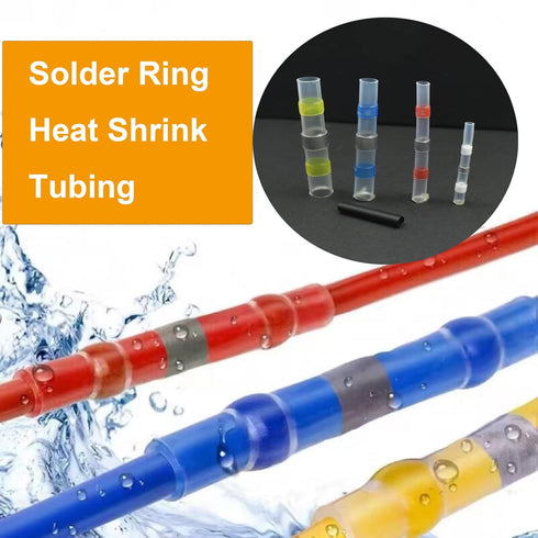150pcs Solder Seal Wire Connectors 100pcs Heat-Shrinkable Tubes? Heat Shrink Connectors Waterproof and Insulated Electrical Wire Terminals...