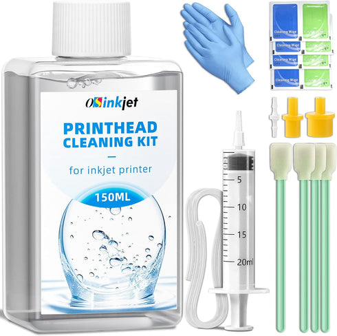 Printhead Cleaning Kit, 150ml Best Printer Cleaning Kit for Epson Printer Nozzle Cleaning, Print Head Cleaning Kit for HP Printer Head, Printer Cl...