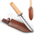 Hori Hori Garden Knife Japanese Stainless Steel, 7'' Durable Gardening Tool for Weeding, Digging, Cutting & Planting with Leather Sheath...