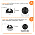 Cable Wire cord clips Organizer Holder Clamp Self-Adhesive Cord Management System for Charging USB Network Headphone Cables for Car Desk Office Ho...