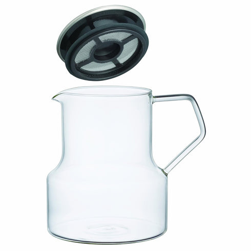 KINTO CAST 23088 One-Touch Teapot, 23.7 fl oz (700 ml), Heat-resistant Glass, Tea, Microwave and Dishwasher Safe...