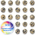 NCB 200pcs 4mm Loose Beads for Jewelry Making, Natural Semi Precious Beads Round Smooth Gemstones Spacer Beads Charms for Necklaces Bracelets (Dal...
