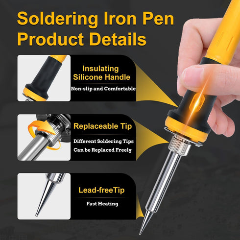 Soldering Iron Station Tool for Dewalt 20V/18V DCB203, DCB204, DCB205, DCB206 Battery, Cordless Portable Electric Soldering Iron Kit for DIY, Appl...