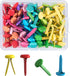 AJulyBee 100Pcs Brads Metal Brad for Paper Crafts, Multicolor Paper Fastener in a Box, Bass Fasteners for Scrapbooking DIY(8 x 20 mm)...