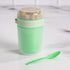 Goodful Double Wall Insulated Yogurt Container, Leak Proof Food Storage, Snack Container with Reusable Plastic Spoon, Microwave Safe, Dishwasher s...