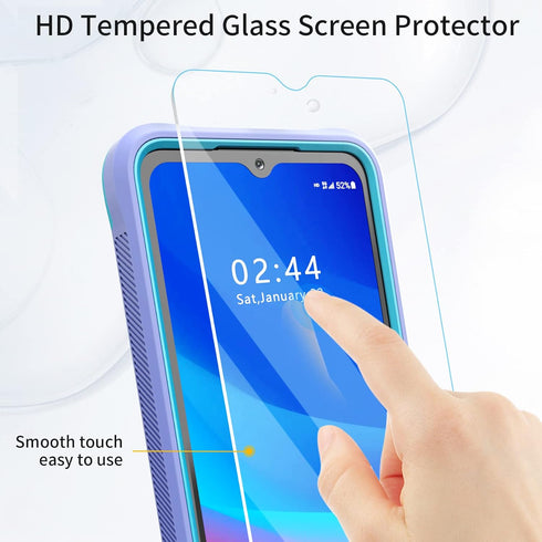 URBANITE for Samsung Galaxy A13 Case with Kickstand, Military Grade Shockproof Protection Cover with Screen Protector Compatible with Galaxy A13 6...