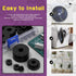 Swpeet 50Pcs 7 Sizes Round Rubber Spacer Assortment Kit, 5/6/8/10mm Anti Vibration Black Rubber Washers Kit, Neoprene Spacer Multi Purpose Thick R...