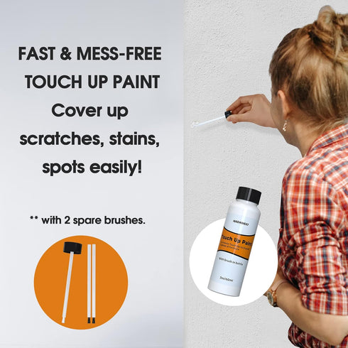 NADAMOO Multi Surface Touch Up Paint White, Interior House Appliance Paint Repair Marker for Wall, Ceiling, Cabinet, Door, Furniture, Windows, Shu...