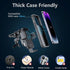 15W Fast Wireless Car Charger Mount - Auto Alignment Clamping Wireless Car Phone Charger, Dashboard Windshield Wireless Charging Car Holder for iP...