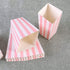 BinaryABC Popcorn Boxes,Stripe Pattern Decorative Dinnerware for Party,11.5 x 5CM,24pcs,Pink...