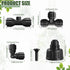 39 Pcs Misting Cooling System, Misters for Outside Patio, 30 Atomizing Connector, 2 Tee Adapters, 2 Pcs 3/4'' Adapters, 2 Pcs 90° Elbows and 3 End...