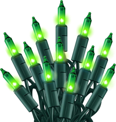 Dazzle Bright St. Patrick's Day Lights, 20FT 100 Count Incandescent Waterproof Mini String Lights Plug in, Connectable Christmas Decoration for In...