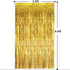 Shiny Gold Metallic Foil Fringe Door & Window Curtain Party Decoration 3.3' X 6.6' ?Value Pack of 2?...