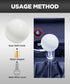 Shift Knob Manual Gear,Round Shift Knob Acrylic Gear Shift Knob,4 5 6 Speed Universal Shifter Knob with 3 Adapters,Fit for Manual Car M 8 * 1.25, ...