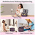 IGOLUMON Travel Makeup Bag Double Layer Make Up Bag Portable Large Cosmetic Bag Wide-open Toiletry Bag for Women Roomy Cosmetic Case Pouch Multifu...