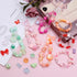 Lemonkey 150pcs Cute Assorted Beads Acrylic Mix Random Style Flower Butterfly Candy Star Kawaii Beads for Jewelry Making Bracelet Necklaces(Red Ro...