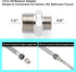 1/2 to 3/8 Reducer Faucet Adapter - Compression Brass Pipe Fitting, 3/8 Male to 1/2 Male Supply Line Adapter for RV Kitchen Plumbing, Water Hose P...