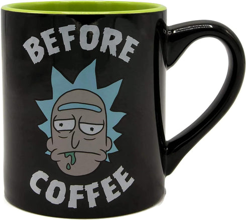 Silver Buffalo Rick and Morty Heads Line Up Ceramic Soup Mug, 24-Ounce...