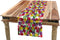 Lunarable Tulip Table Runner, Group of Mixed Complex Repeating Tulip in Diverse Colors Seasonal Nature Garden Image, Dining Room Kitchen Rectangul...