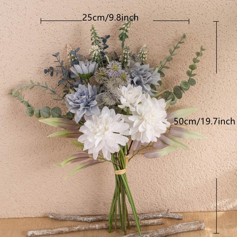 KIRIFLY Artificial Fake Flowers Plants Silk Flower Arrangements Wedding Bouquets Decorations Plastic Floral Table Centerpieces for Home Kitchen Ga...