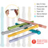 Hollow Teether Tubes, 6 Pack Chew Straw Toy for Infant Toddlers Silicone Teething Toys for Babies, 0-6 Months 6-12 Months BPA Free/Freezable/Dishw...