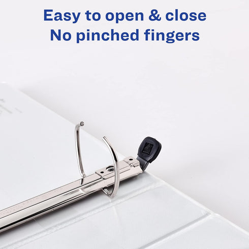 Avery Heavy-Duty View Binder with 1.5" One Touch EZD Ring, Black, 1 Binder (79695)...