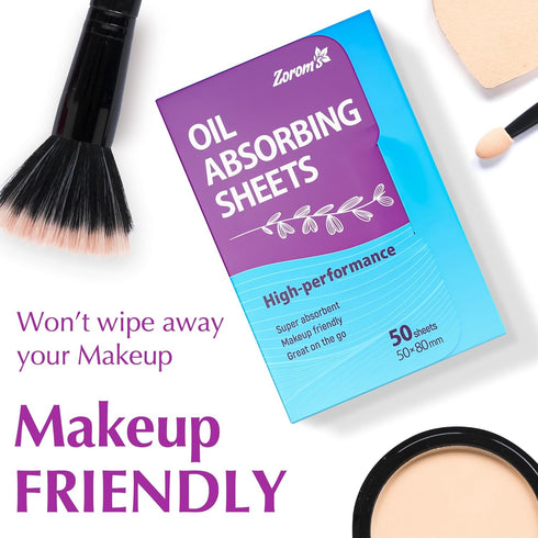 Premium Oil Absorbing Sheets for Face - 3 pack (150 sheets) - Makeup Friendly Oil Blotting Sheets for Face - Blotting Papers for Face with Oily Sk...