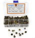 90 Sets Chicago Screws Assorted Kit 6 Sizes Bronze Leather Rivets 3/16(5mm) Screw Rivets Phillip Head Book Binding Posts Nail Rivet Chicago Bolts ...