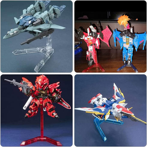 6Pcs Action Figure Stand Kits Flexible Action Base Holder for Gundam Action Figures DIY Model Kits (6 Colors)...