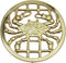 Solid Brass Crab Trivet Hot Stove Pot or Pan Holder...