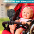 snawowo Mini Portable Stroller Fan, Battery Operated Personal Small Handheld Fan with Flexible Tripod, 3 Speed Rechargeable Clip On Fan for Car Se...