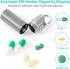 100% Waterproof Titanium Pill Box Keychain - TSA Approved, Strong and Heat Resistant, Travel Friendly | Fashion Necklace Design, Ultra Light and C...