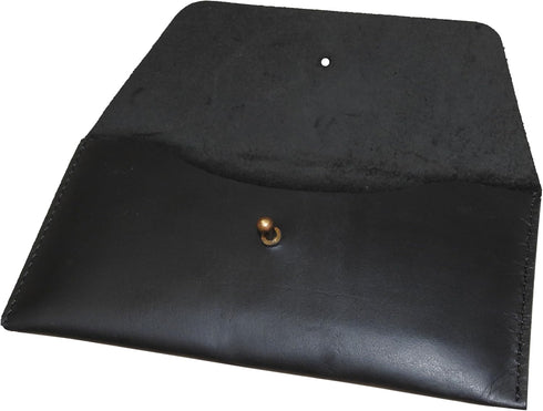 Succor Genuine-Leather-Cash-Envelopes-Retro-Clutch-Cash-Utility-Pouch-For-Men-Women-Minimalist-Design-Black...