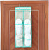 NIMES Over The Door Shoe Organizer Hanging Narrow Closet Door Storage 6 Large Clear Pockets Chart 2 Pack (Beige)...