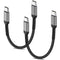 6 Inch USB C Charger Cord, 2 Pack Short USB C to USB C Cable Braided Fast Charging USBC Cable Compatible with iPhone 15 Samsung Galaxy S23 Ultra G...