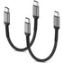 6 Inch USB C Charger Cord, 2 Pack Short USB C to USB C Cable Braided Fast Charging USBC Cable Compatible with iPhone 15 Samsung Galaxy S23 Ultra G...