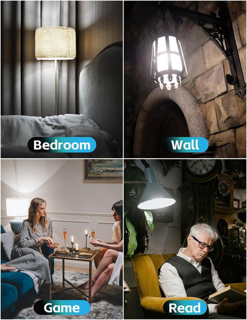 Edison Bulbs 6W E26 LED Bulb 60 Watt Equivalent, Vintage LED Light Bulbs CRI90+ ST19, Dimmable Clear Light Bulbs, 5000K Daylight White 4 Pack...